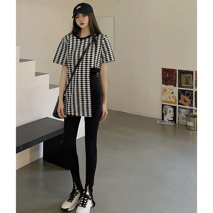 話題沸騰中 存在感抜群 上質 トレンドアイテム 個性派 着心地良い 半袖 Tシャツ <F-9287>