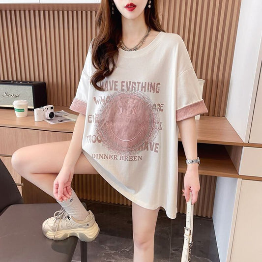 大好評 カジュアル 絶対欲しい キュート プリント全3色 半袖Tシャツ カットソー ＜F-8600＞