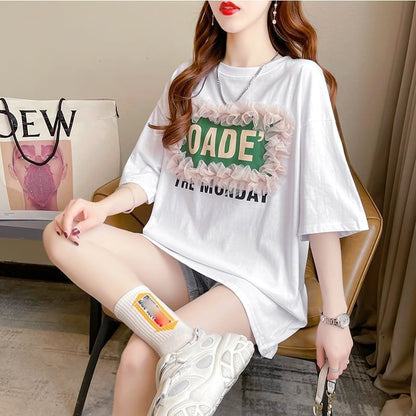 【半額！期間限定！！】オシャレ度満点 3色選択可 高級感溢れる Tシャツ カットソー＜F-3255＞