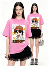 ゆったり カジュアル プリント Tシャツ F-13446