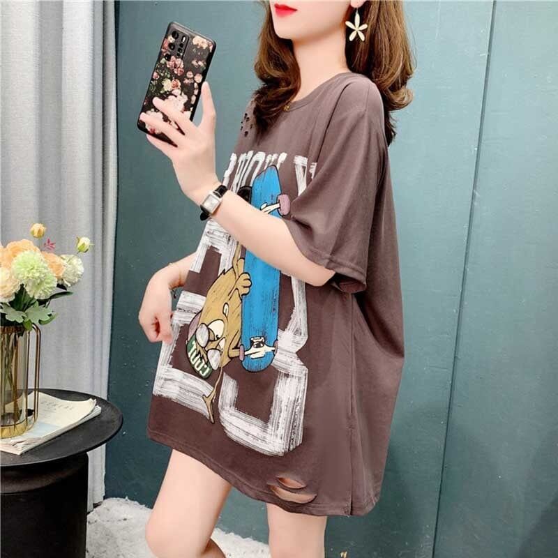 デザイン感   チャーミング Tシャツ カットソー＜F-3164＞