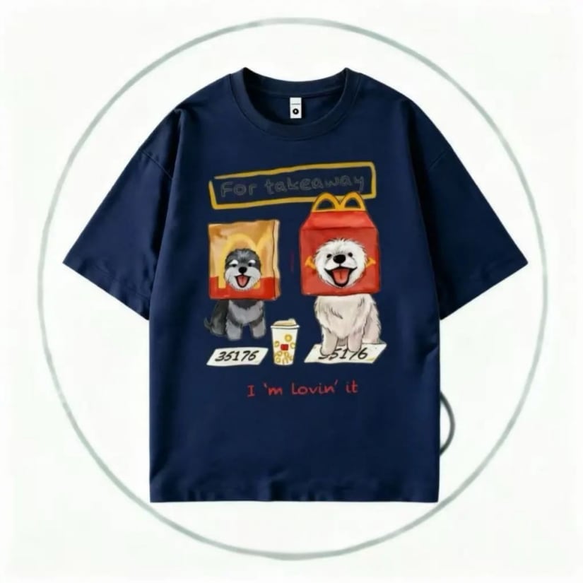 ゆったり 男女兼用 着心地良い クルーネック Tシャツ F-13181