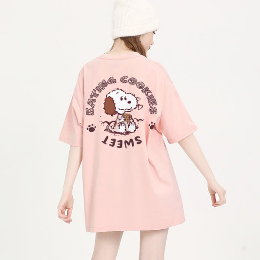 男女兼用 体型カバー シンプル 高品質 Tシャツ F-13374
