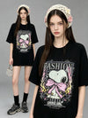 大人気アイテム プリント ゆったり Tシャツ F-13439