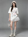 売れ筋 プリント カジュアル Tシャツ F-13458