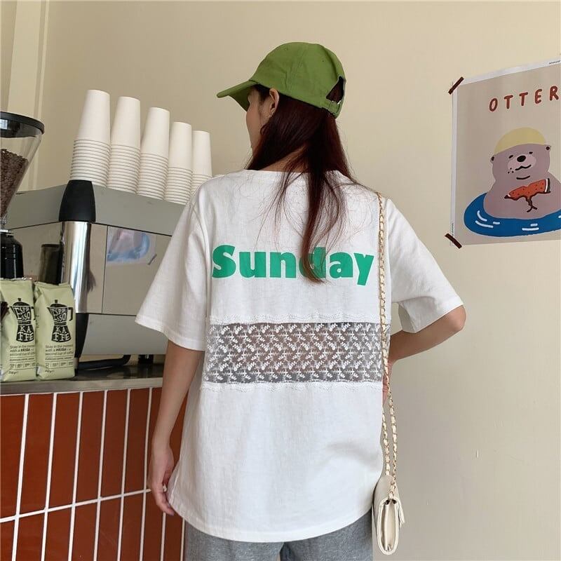 個性的なデザイン   バックで綺麗 カットソー＜F-3023＞