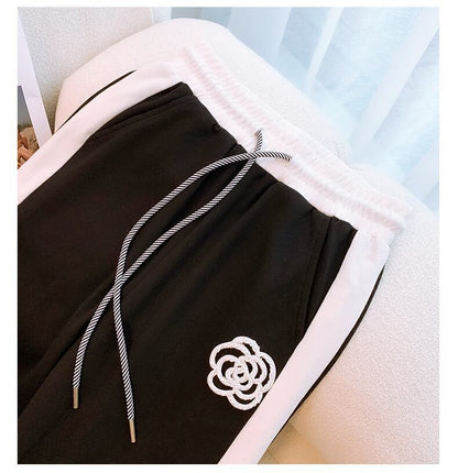超人気 カジュアル 知的 シンプル Tシャツ＋パンツ ＜F-8460＞
