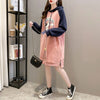 大人気厚手フード付きロングパーカー全3色＜F-4474＞