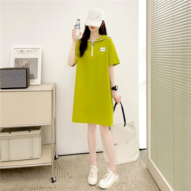 ゆったり感アップ   オシャレ度満点 カットソー ワンピース＜F-3219＞