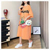 スタイリッシュ プリント カジュアル Tシャツ カットソー ワンピース＜F-8285＞
