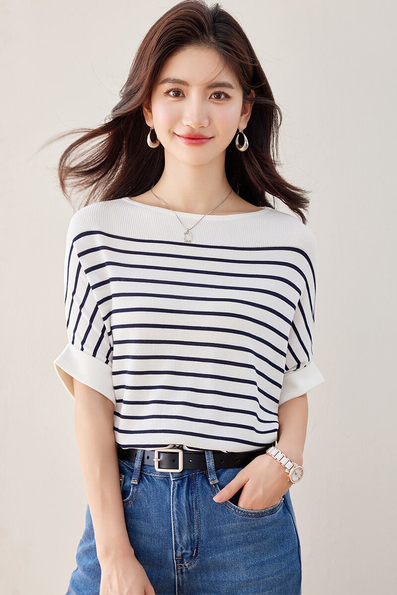 今季マストバイ ファッション カジュアル エレガント Tシャツ<F-6587>
