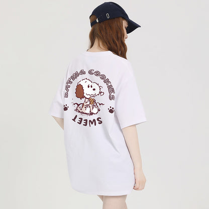 男女兼用 体型カバー シンプル 高品質 Tシャツ F-13374