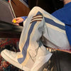 コーデ映え サイドライン 配色切替 カジュアル メンズ スウェットパンツ U-80192