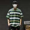 一枚で視線を奪う ボーダー 半袖 カジュアル Tシャツ F-50062
