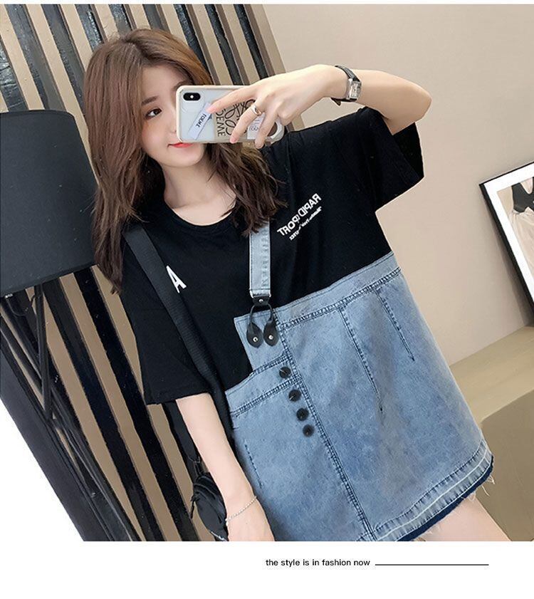 個性的なデザイン 2色選択可 一目惚れ レイヤード風 Tシャツ カットソー＜F-8286＞
