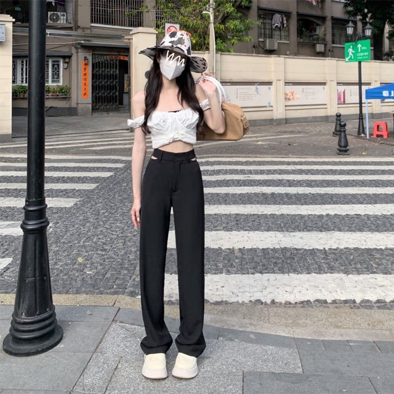 細身効果抜群   美感いっぱい ボトムス＜F-3033＞