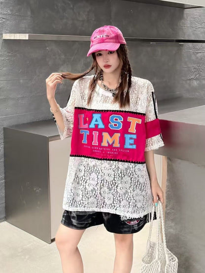 美人度アップ 早い者勝ち 絶対流行 カジュアル 2色選択 Tシャツ<F-11676>