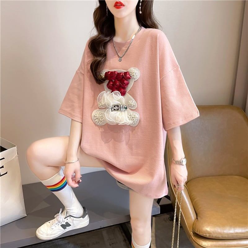 デザインセンス重工業立体パターンベアーズニューアイロンダイヤメッシュ半袖Tシャツ<F-2916>