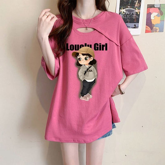 大人可愛い カジュアル キュート 全3色 半袖Tシャツ カットソー ＜F-8602＞