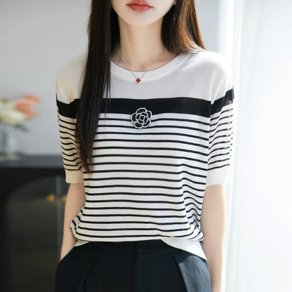 定番シンプル 売り切れ必至 着回し力抜群 全2色 Tシャツ <F-11938>
