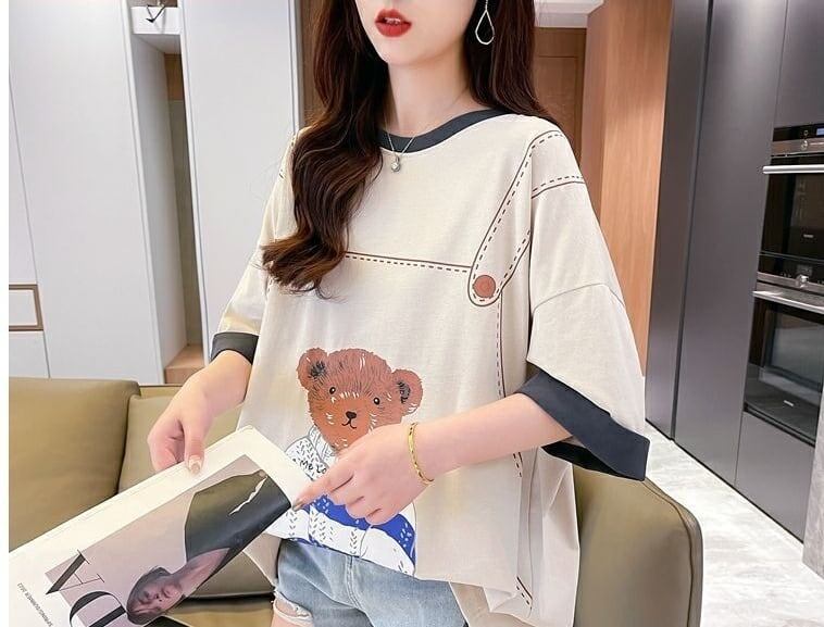 定番シンプル 好感度UP 海外トレンド カジュアル 全3色 半袖 Tシャツ ＜F-11490＞