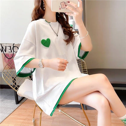 ファッション 3色選択可 シンプル 切り替え Tシャツ カットソー＜F-3070＞