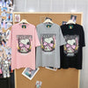 大人気アイテム プリント ゆったり Tシャツ F-13439