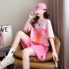 好感度UP カジュアル ファッション 上質 Ｔシャツⅹパンツセット<F-8456>