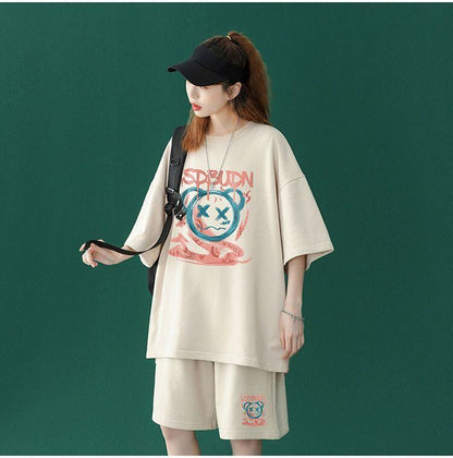 早い者勝ち   半袖Ｔシャツⅹパンツセット全4色