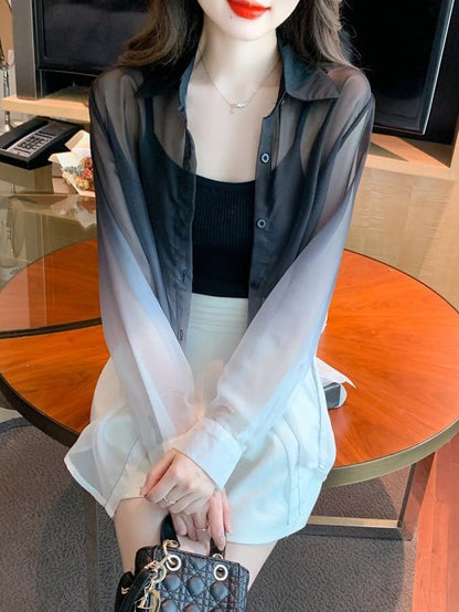 美人度アップ   オシャレ度満点 日焼け対策 シャツ ブルゾン＜F-8048＞