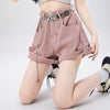 絶対流行 個性派 ゆったり感アップ 全3色 デニムショートパンツ ＜F-8794＞