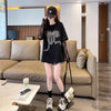 話題沸騰中 レイヤード風 美人度アップ ルーズ Tシャツ ＜F-8707＞