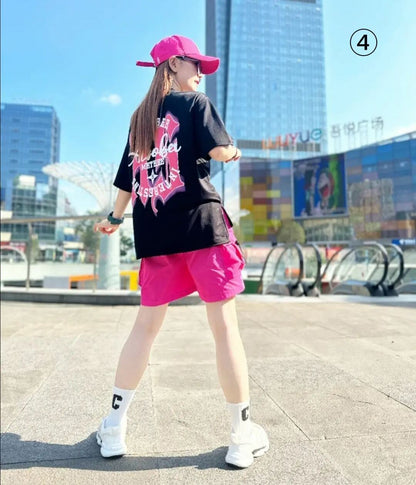 おすすめ ファッション 今季マストバイ 半袖Ｔシャツⅹパンツセット全4色<F-8568>