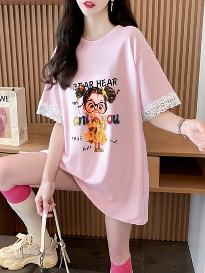 美人度アップ カジュアル 好感度UP 全4色 半袖 Tシャツ ＜F-11118＞