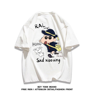 男女兼用 プリント 快適 半袖 Tシャツ F-13267