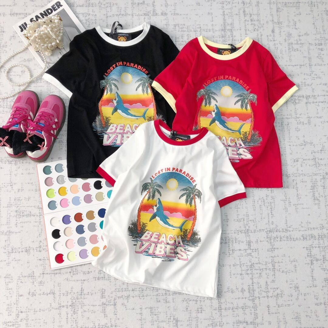 今季マストバイ 海外トレンド おすすめ 好感度UP カジュアル 全3色 半袖 Tシャツ＜F-11560＞