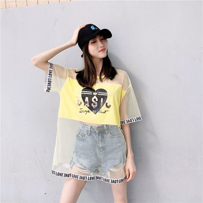 売り切れ必至   個性派 ゆったり半袖 Tシャツ全4色 ＜F-8157＞