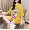 【半額！期間限定！！】グラフィック   透かし彫り Tシャツ ゆったりワンピース ＜F-4021＞