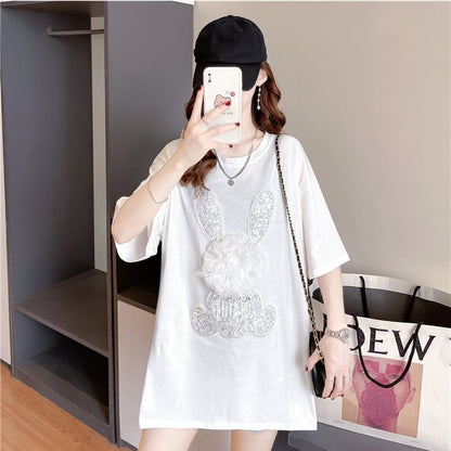 オシャレ度満点   一目惚れ Tシャツ カットソー＜F-3422＞