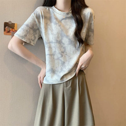 着回し力抜群 ホットダイヤモンド 定番シンプル 全2色 半袖Tシャツ カットソー ＜F-8591＞