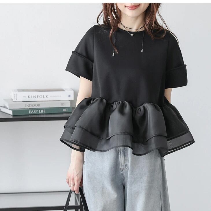 知的 海外トレンド 早い者勝ち 好感度UP カジュアル 全3色 半袖 Tシャツ ＜F-11763＞