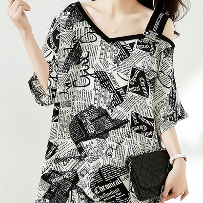 カジュアル   お洒落 Tシャツ カットソー＜F-3143＞