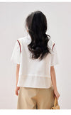 話題沸騰中 一目惚れ 個性的なデザイン レイヤード風 Tシャツ カットソー＜F-8331＞