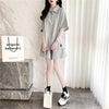ファッション 切り替え ゆったり感アップ Tシャツ＋ショートパンツ セットアップ＜F-3616＞