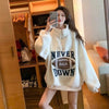 女子マストもこもこハイネック厚手ロゴボアトレーナー全2色スウェット<F-4369>