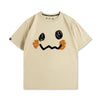 男女兼用 ファッション プリント 半袖 Tシャツ F-13260