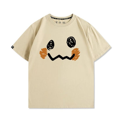 男女兼用 ファッション プリント 半袖 Tシャツ F-13260