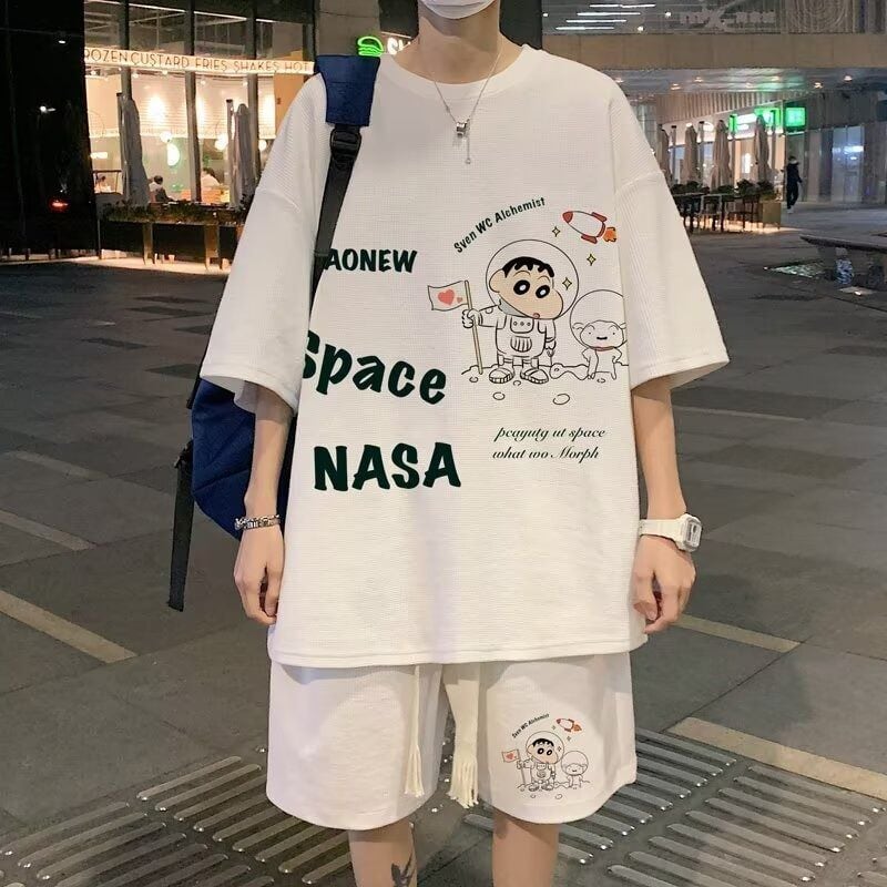 男女兼用 上質 Tシャツ & ショーツ セットアップ F-13330
