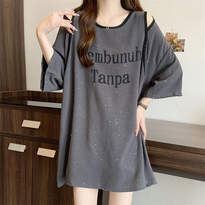 絶対欲しい 特別デザイン 個性派 プリント 2色選択 半袖Tシャツ＜F-8554＞
