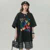 売り切れ必至 プリント ファッション 4色選択 半袖Tシャツ＜F-8594＞